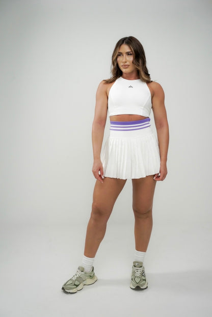 Set PlayMode Sculp - fusta plisata cu short pe sub si bustiera tip maiou